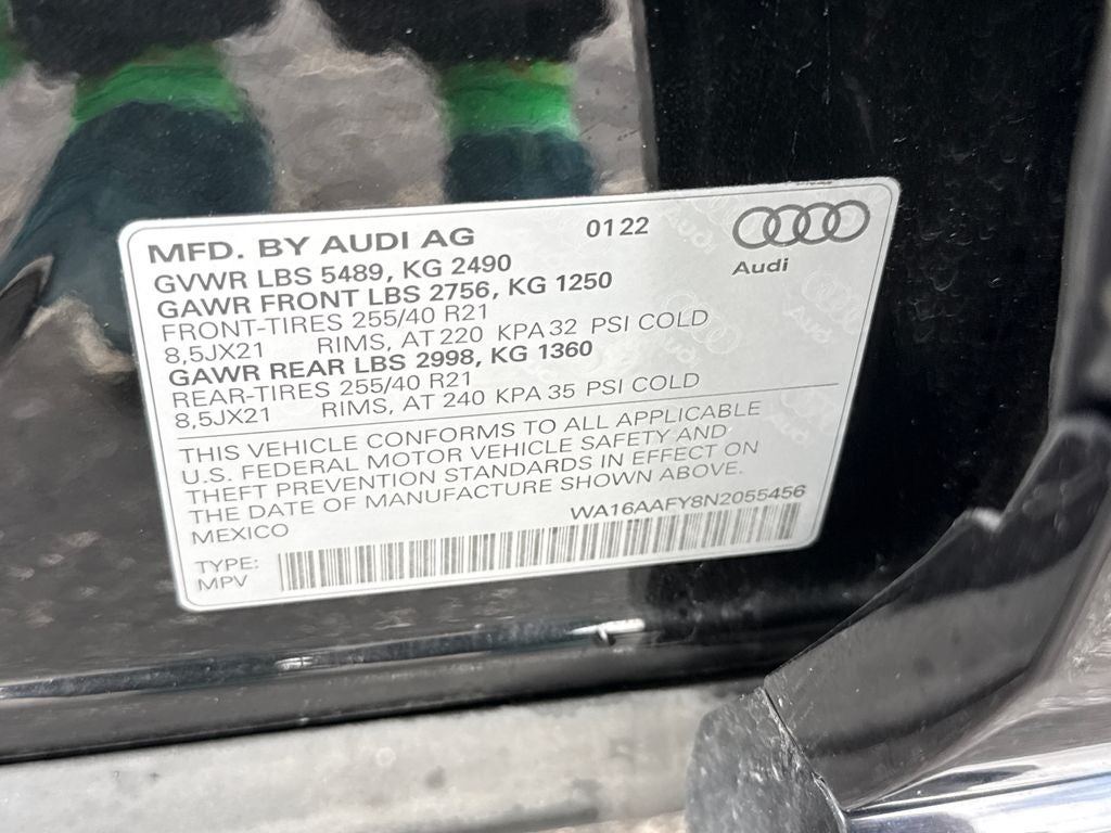 2022 Audi Q5 Sportback 45 S line Prestige quattro