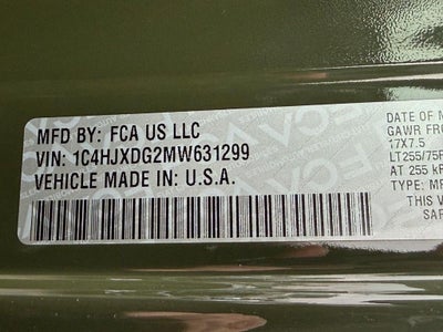 2021 Jeep Wrangler Unlimited Willys