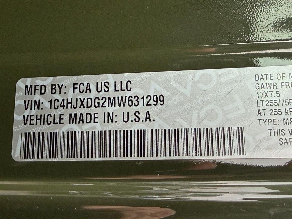 2021 Jeep Wrangler Unlimited Willys