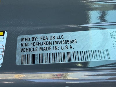 2021 Jeep Wrangler Unlimited Willys
