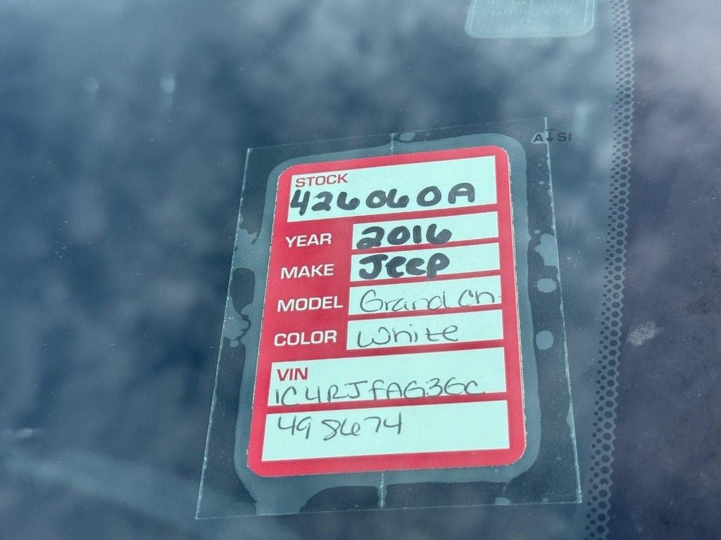 2016 Jeep Grand Cherokee Base