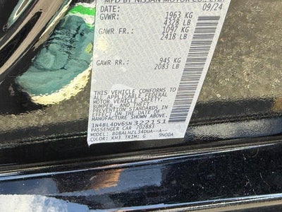 2025 Nissan Altima 2.5 SV