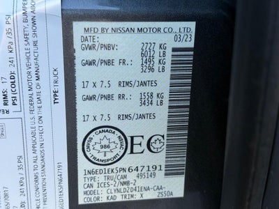 2023 Nissan Frontier PRO-4X