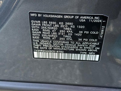 2025 Volkswagen Atlas 2.0T SE w/Technology NEAR MILWAUKEE WI