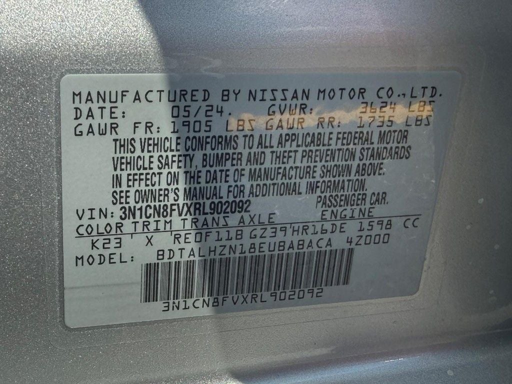2024 Nissan Versa 1.6 SR