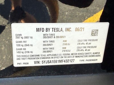 2021 Tesla Model S Plaid