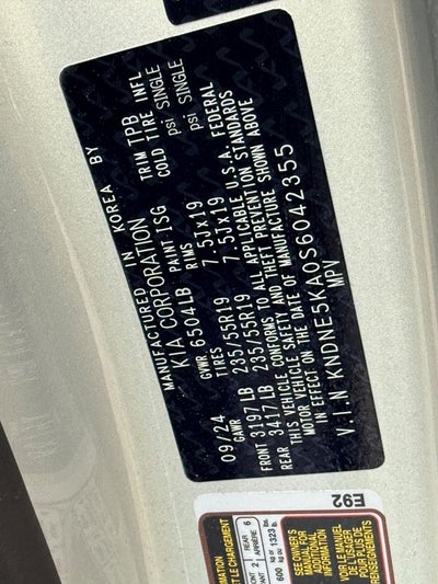 2025 Kia Carnival Hybrid SX