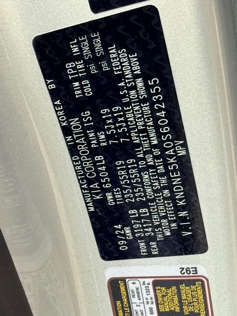 2025 Kia Carnival Hybrid SX