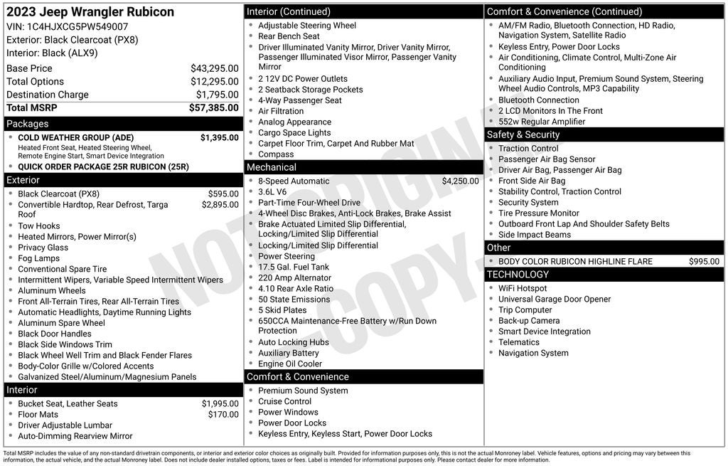2023 Jeep Wrangler Rubicon 3.6L V6 4WD Near Madison WI