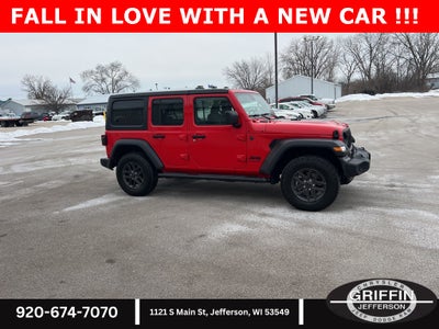 2024 Jeep Wrangler Sport S 4X4 3.6L !!!