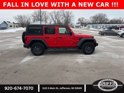 2024 Jeep Wrangler Sport S 4X4 3.6L !!!