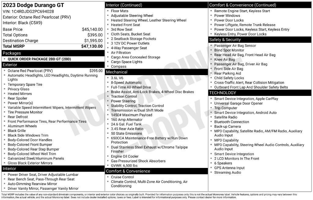 2023 Dodge Durango GT AWD Near Madison WI