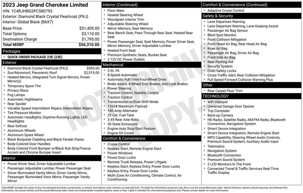 2023 Jeep Grand Cherokee Limited Certified 4WD Near Madison WI