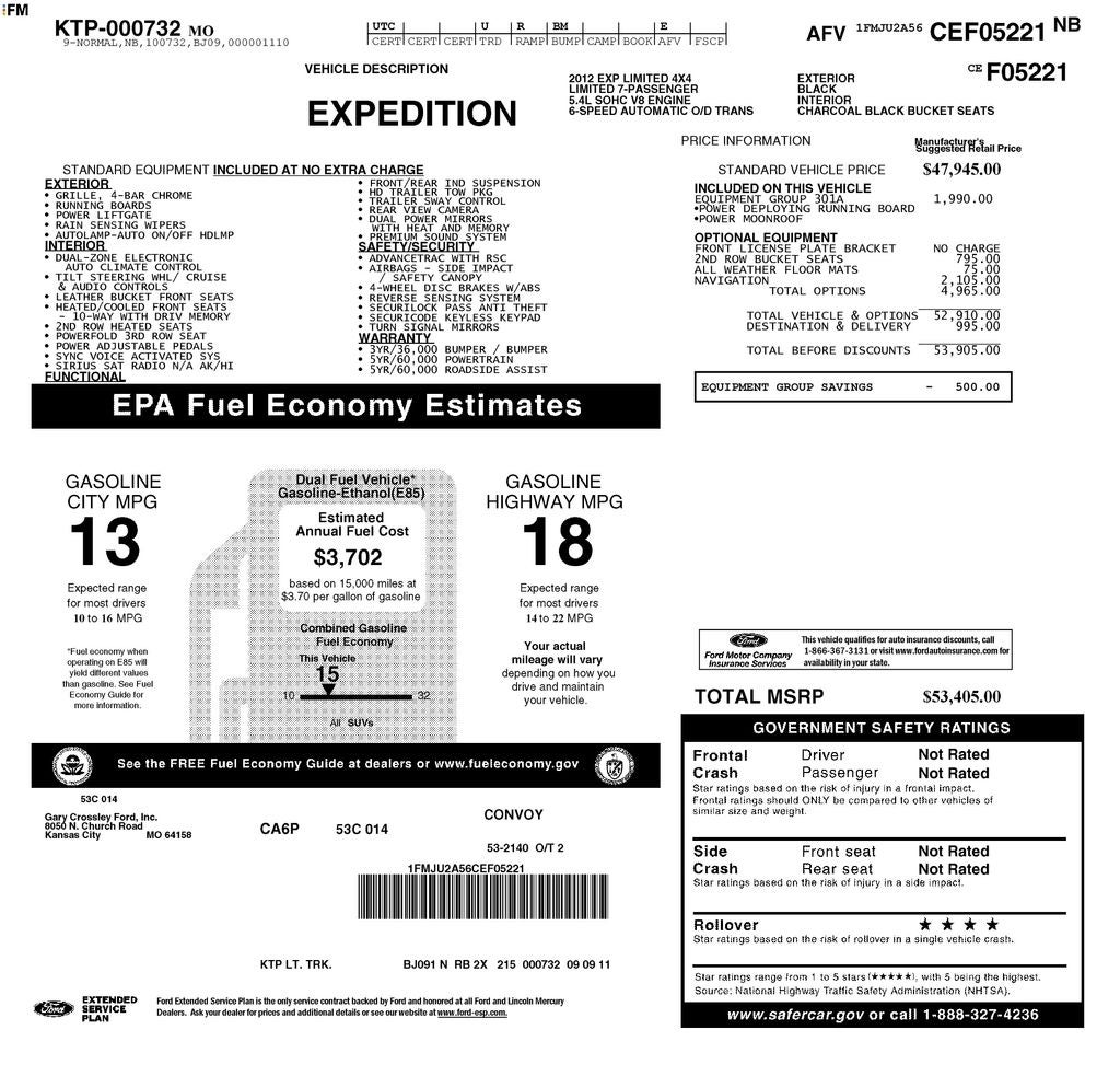 2012 Ford Expedition Limited 4WD Near Madison WI