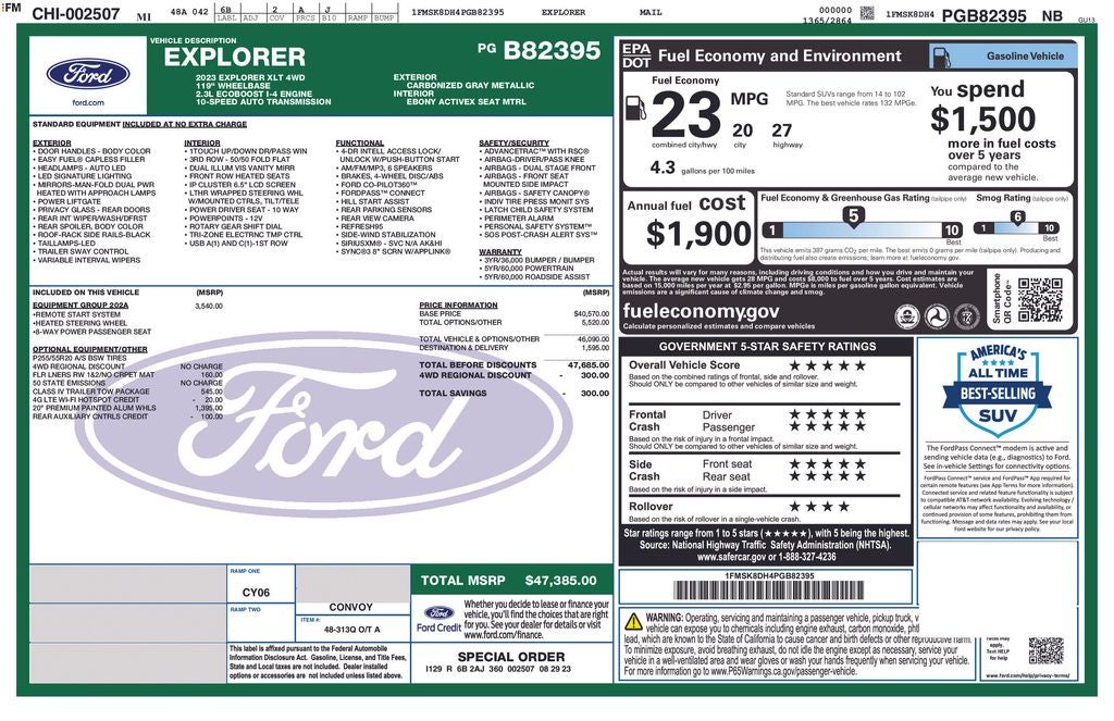 2023 Ford Explorer XLT 4WD Near Madison WI