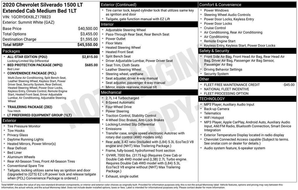 2020 Chevrolet Silverado 1500 LT 4WD Near Madison WI