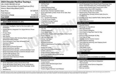 2024 Chrysler Pacifica Touring L Near Madison WI