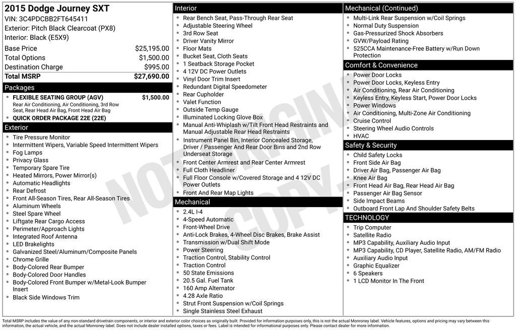 2015 Dodge Journey SXT Near Madison WI