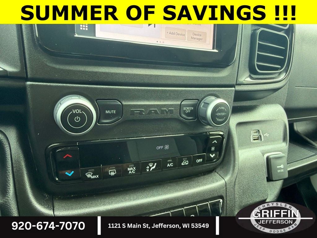 2026 RAM ProMaster 2500 High Roof CARGO !!!