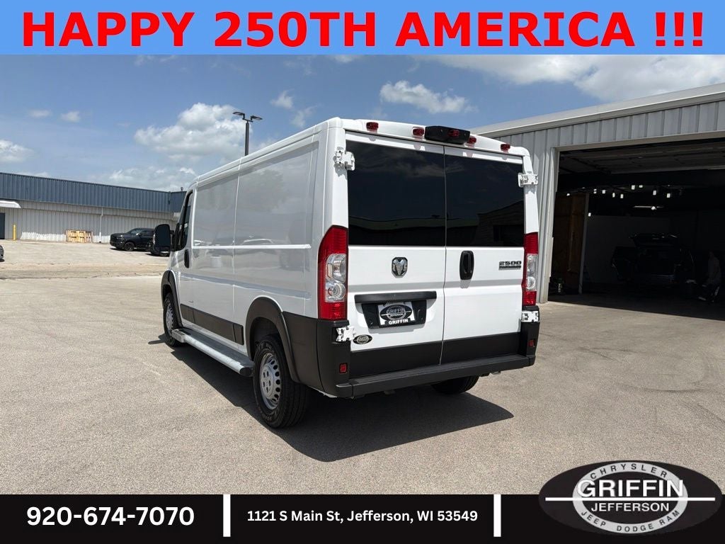 2025 RAM ProMaster 2500 CARGO 3.6L !!!