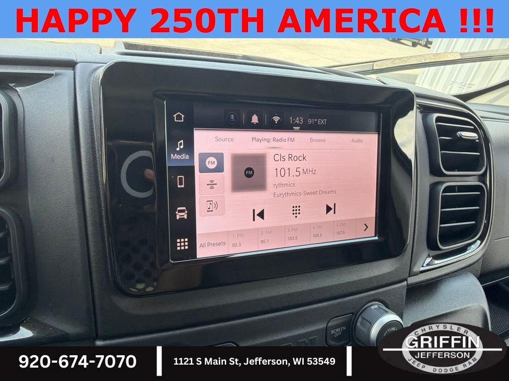 2025 RAM ProMaster 2500 CARGO 3.6L !!!
