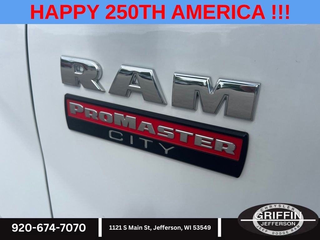 2022 RAM ProMaster City Base CARGO !!!