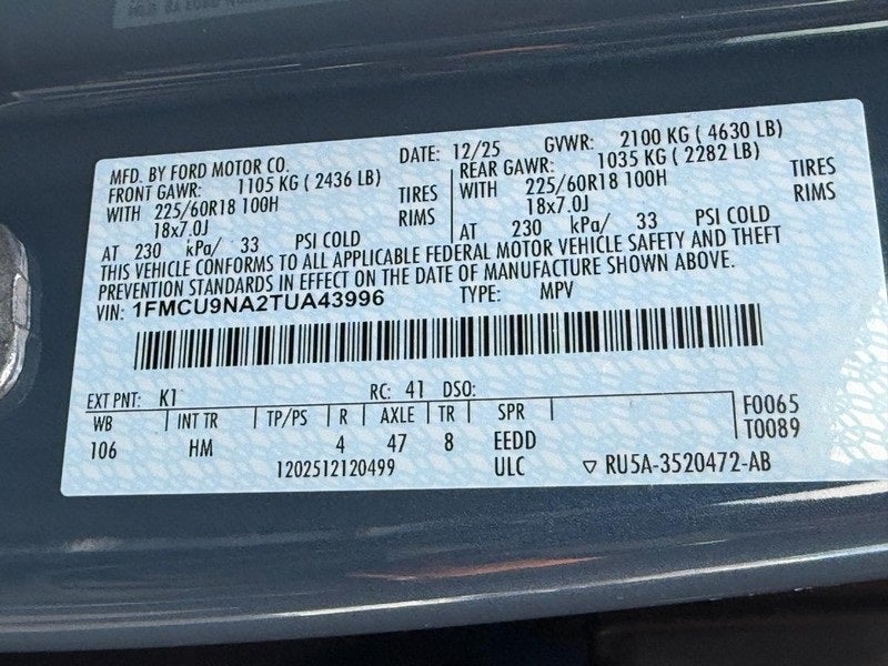 2026 Ford Escape ST-Line Select