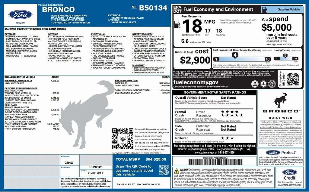 2025 Ford Bronco Badlands