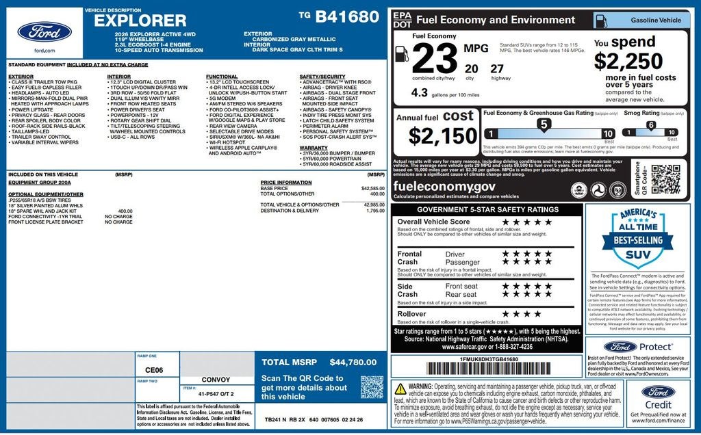 2026 Ford Explorer Active