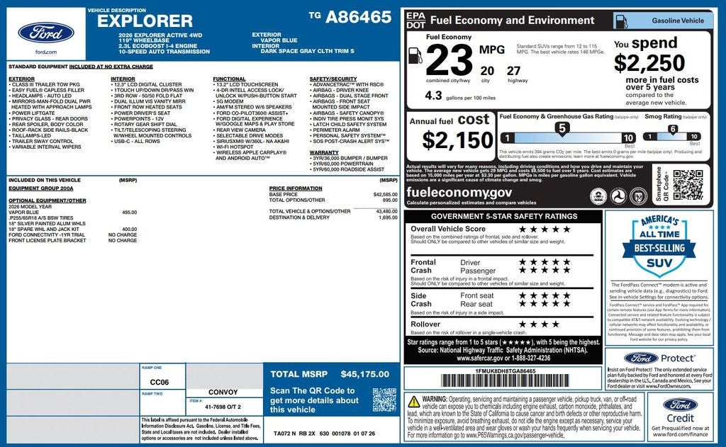 2026 Ford Explorer Active