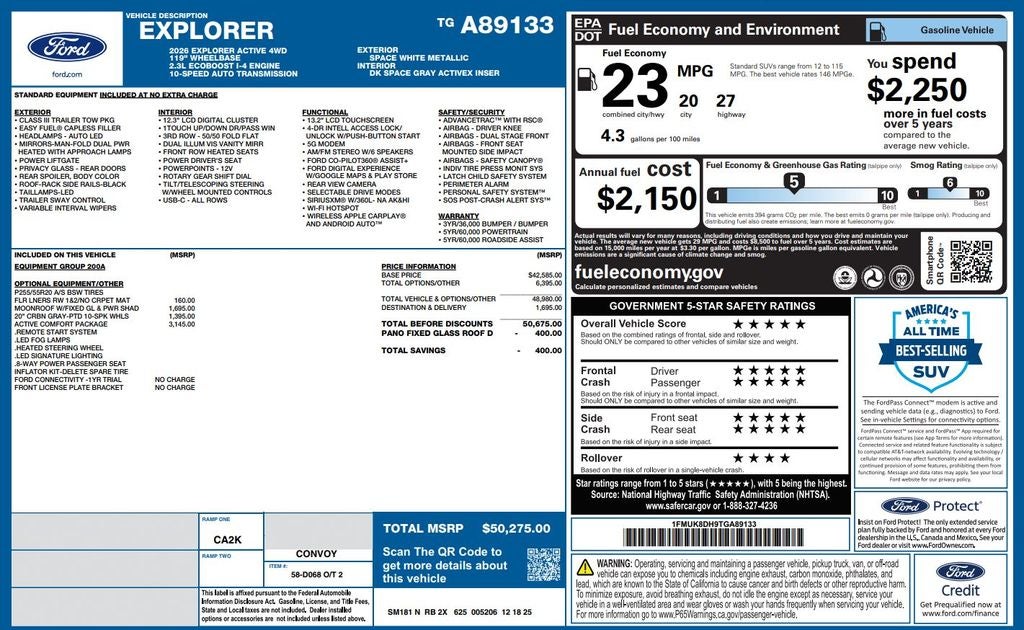 2026 Ford Explorer Active