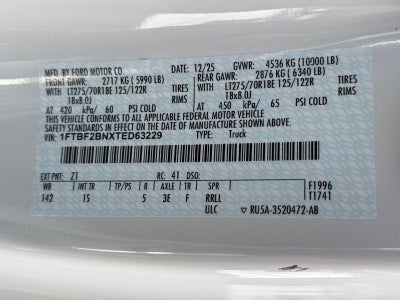 2026 Ford F-250SD XL STX Plow Prep
