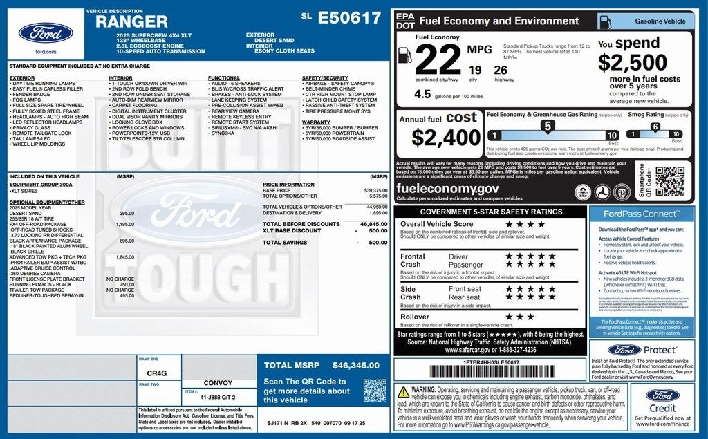2025 Ford Ranger XLT