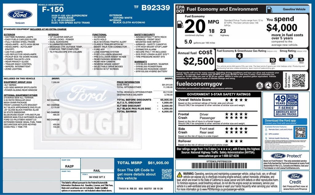 2026 Ford F-150 XLT