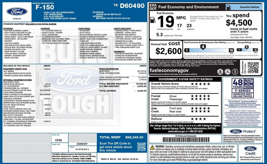 2026 Ford F-150 XLT
