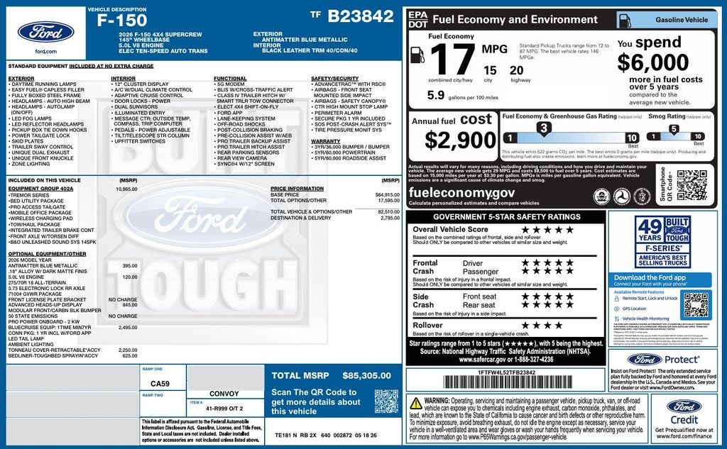 2026 Ford F-150 Tremor