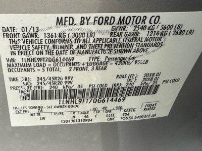 2013 Lincoln MKS EcoBoost