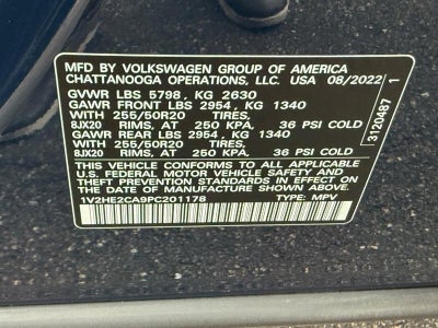 2023 Volkswagen Atlas Cross Sport 3.6L V6 SE w/Technology CERTIFIED NEAR Waukesha