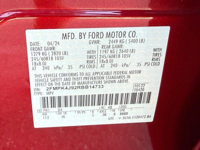 2024 Ford Edge SEL Certified Near Madison