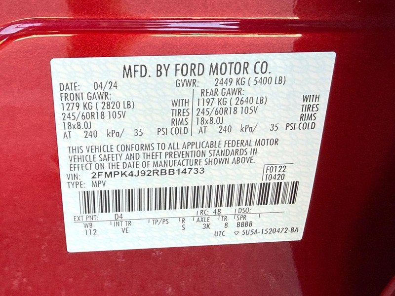 2024 Ford Edge SEL Certified Near Madison