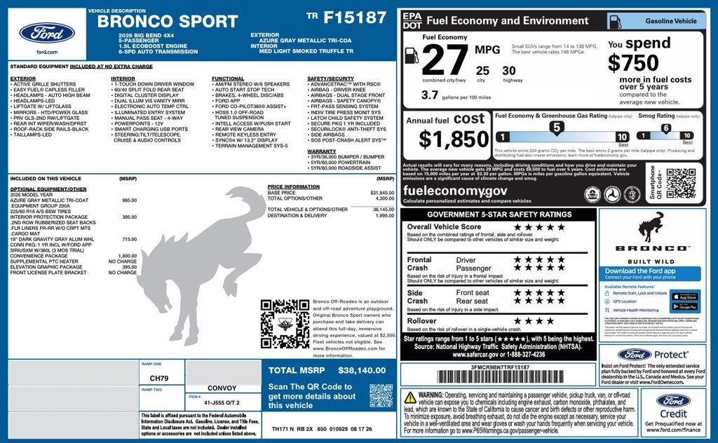 2026 Ford Bronco Sport Big Bend