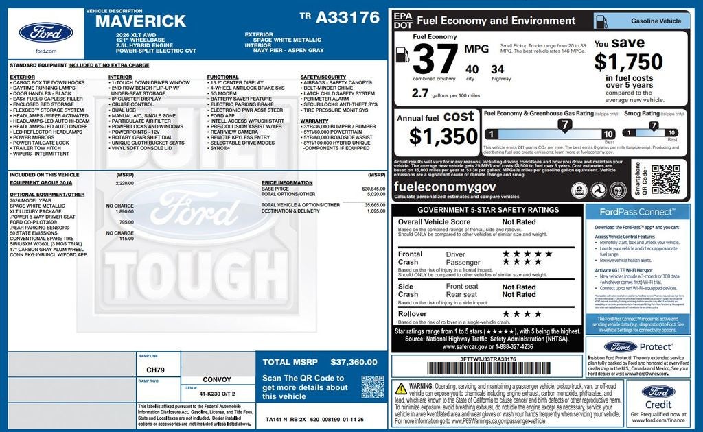 2026 Ford Maverick XLT