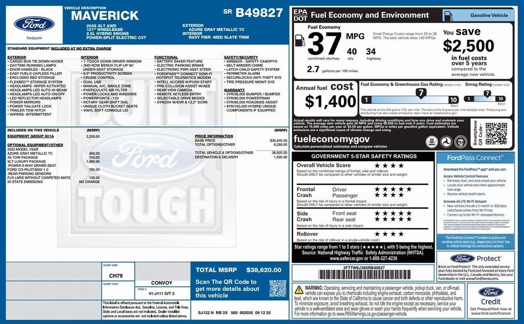 2025 Ford Maverick XLT
