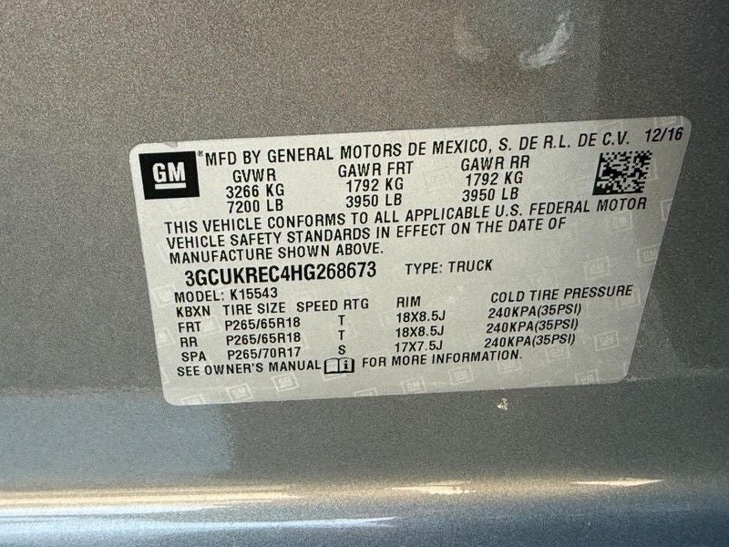 2017 Chevrolet Silverado 1500 LT LT2